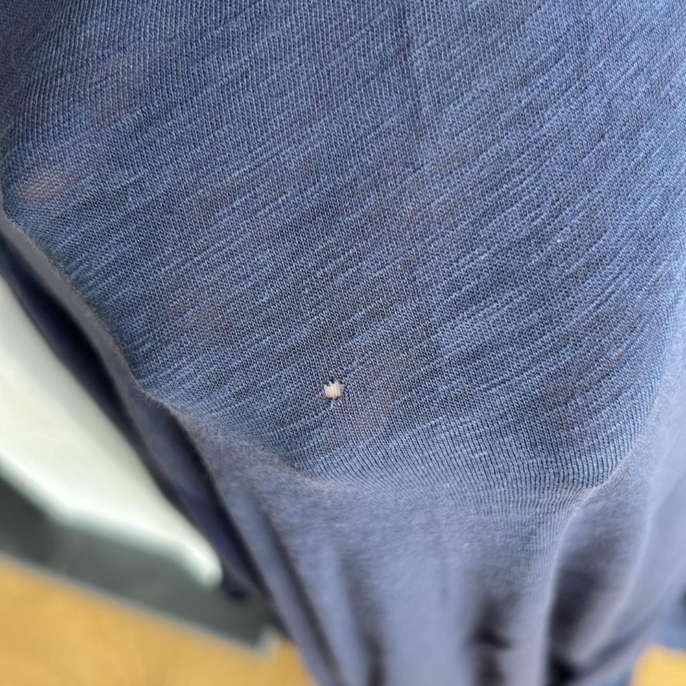 ANTHROPOLOGIE VELVET by Graham and Spencer Women's Navy Blue Ruffle Detail Dress - Picture 5 of 8